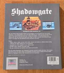 Shadowgate Mindscape Icon  Amiga PC Big Box Game Complete CIB Book Binder 1987