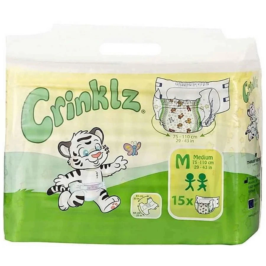 Crinklz Printed Adult Diapers w/ Plastic Backing, Original Print
Opens in a new window or tab