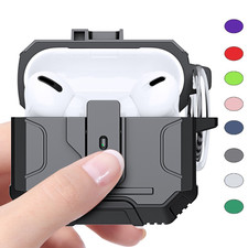 For Apple AirPods Pro 3 /2 1/2/3/4 th gen Earphones hard Case Cover Keychain