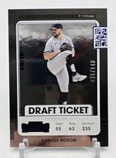 2021 Panini Contenders Baseball CARLOS RODON Draft Ticket Blue /149 Chicago #79