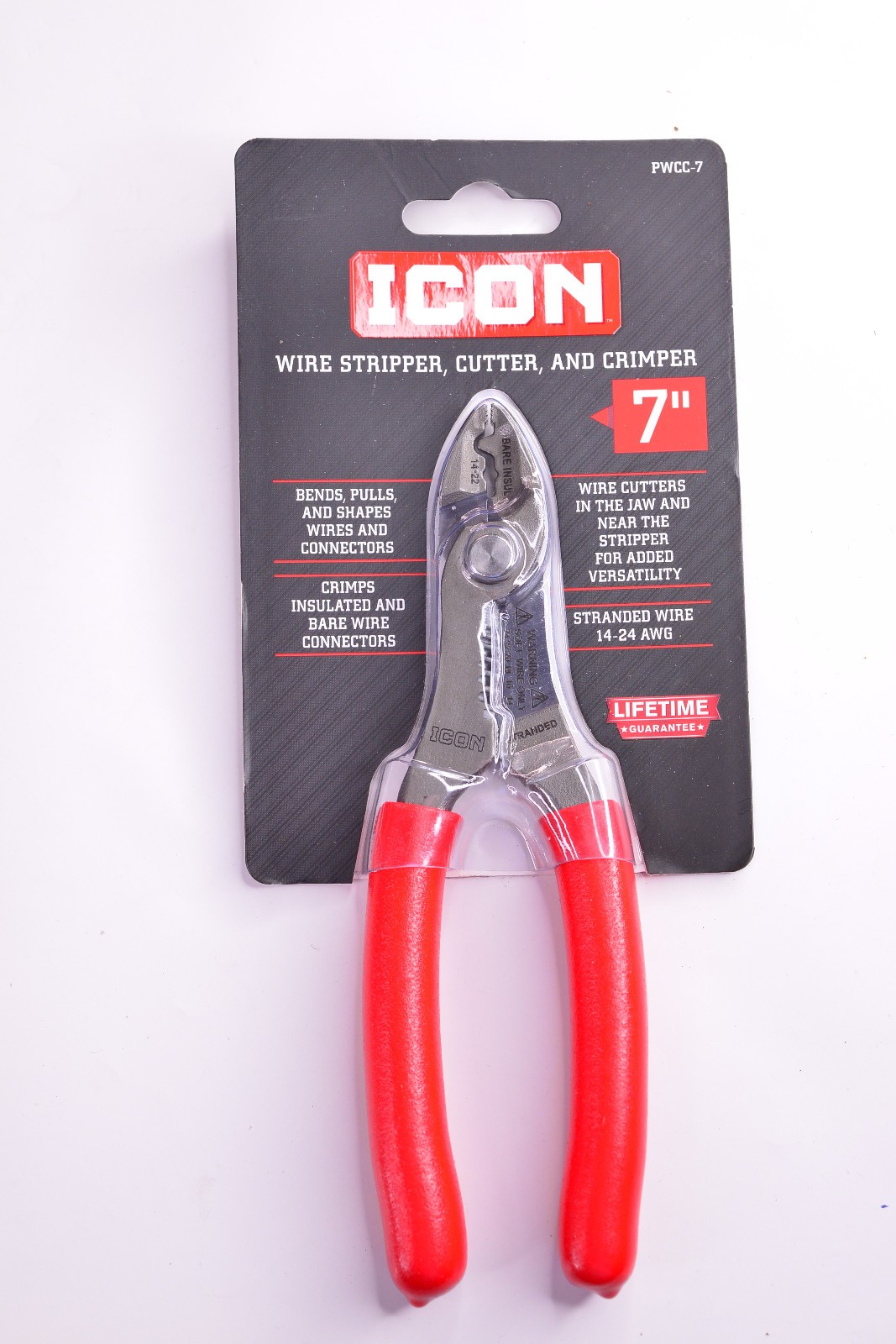 All NEW! Icon 7 Inch Wire Stripper, Cutter, and Crimper Tool PWCC-7, 70592