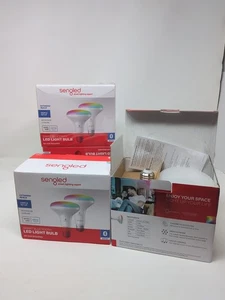 NEW Sengled Alexa Smart Light Bulb E26/Br30 Multi Color Lot Of 4 2x Bulb In Each