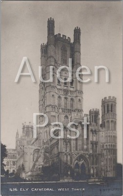 RPPC Ely Kathedrale West Tower Cambridgeshire Echtfoto Postkarte