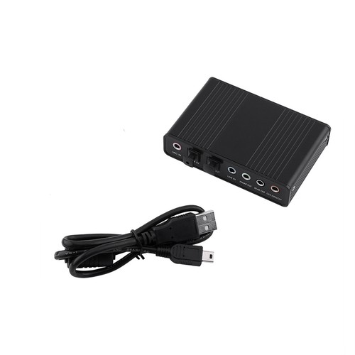6 Channel Sound Card Usb External Digital Optical Spdif Output Adapter HLF - Afbeelding 7 van 7