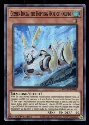 Gizmek Inaba, the Hopping Hare of Hakuto Dawn of Majesty #DAMA-EN015 Super Rare