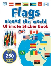Ultimate Sticker Book: Flags Around the World by DK (English) Paperback Book