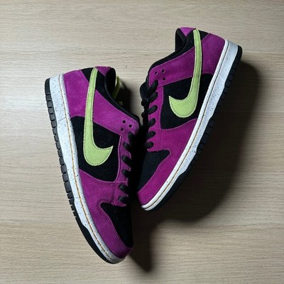 Nike Sb Dunk Low Pro ACG Red Plum/citron-black-taxi Men s Size 10.5 Brand New