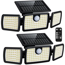 Solar Lights Outdoor, Quick Charge Deck Lights Outdoor for Deck with High Bri...