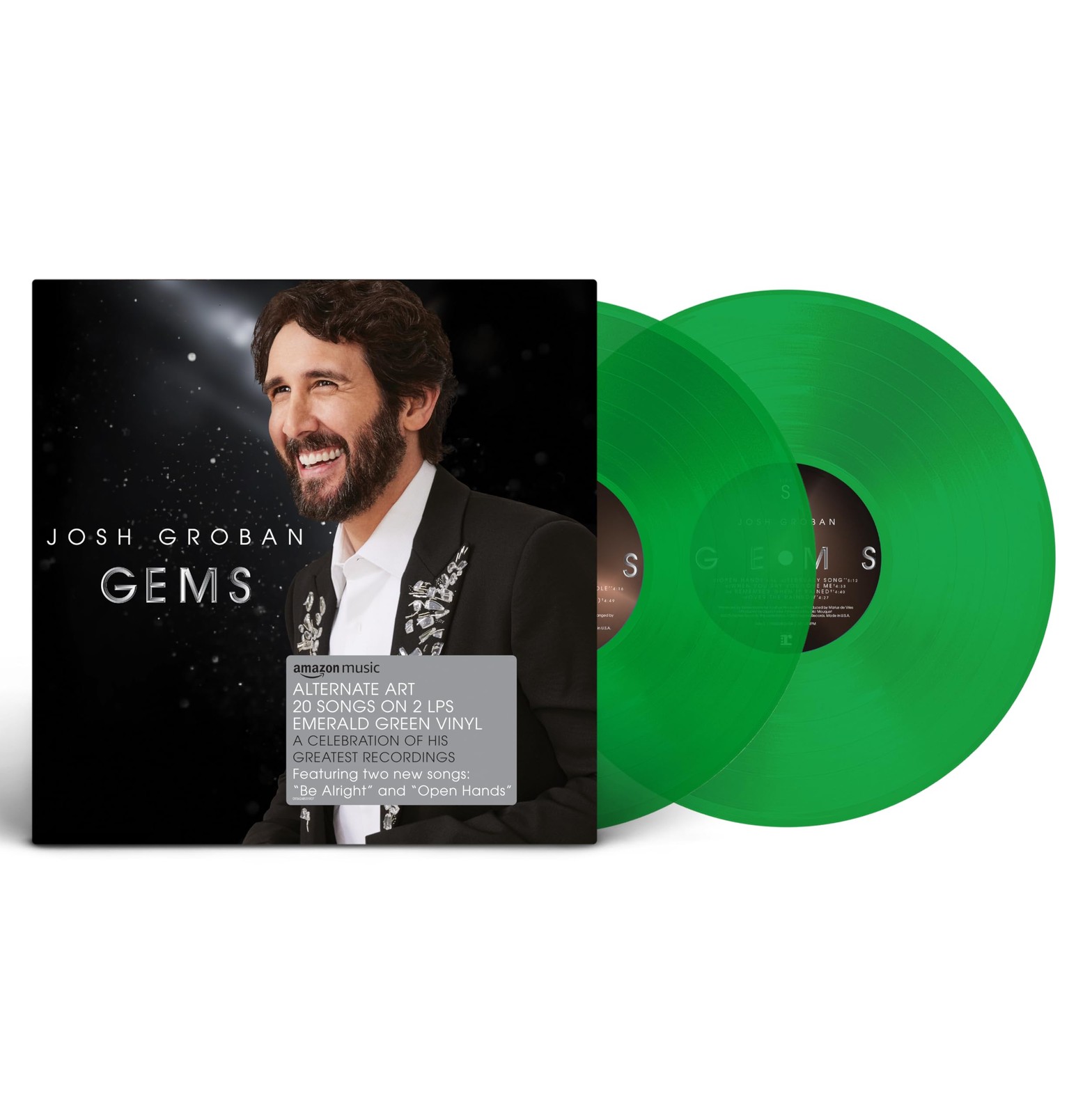 Josh Groban Gems (Amazon Exclusive Alternate Cover with Emerald Green (Vinyl LP)