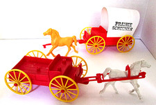 Vintage Western Wagons w/Horses and PRAIRIE SCHOONER