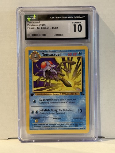 Tentacruel (1st Edition) graded CGC 10 for sale on eBay