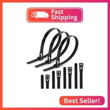 16inch Reusable Zip Ties Heavy Duty,120lbs Tensile Strength,100pcs