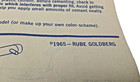 VTG. MULTIPLE RUBE GOLDBERG'S " ANIMATED HOBBY KIT BACK SCRUBBER & HAT REMOVER " — photo 7