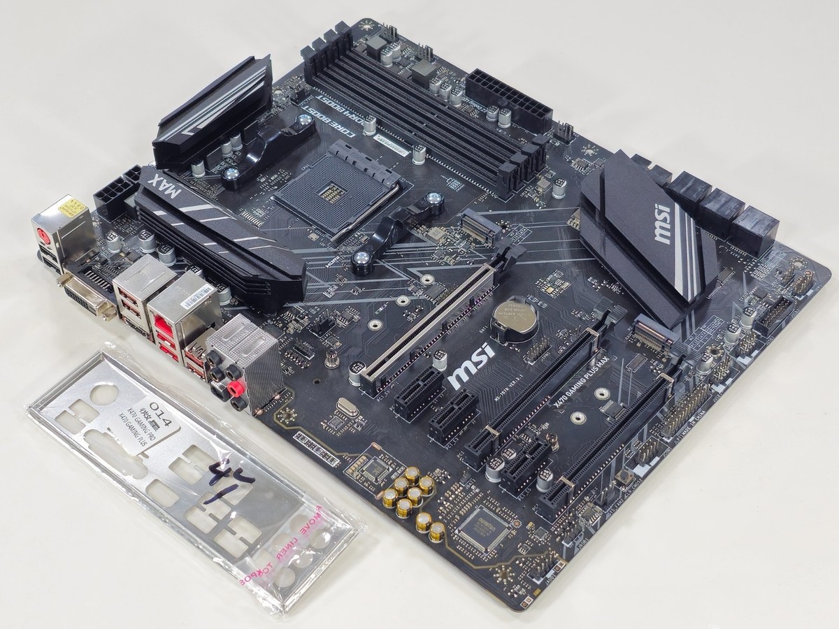 MSI X470 GAMING PLUS MAX AMD X470 ATX DDR4 AM4 Ryzen Motherboard