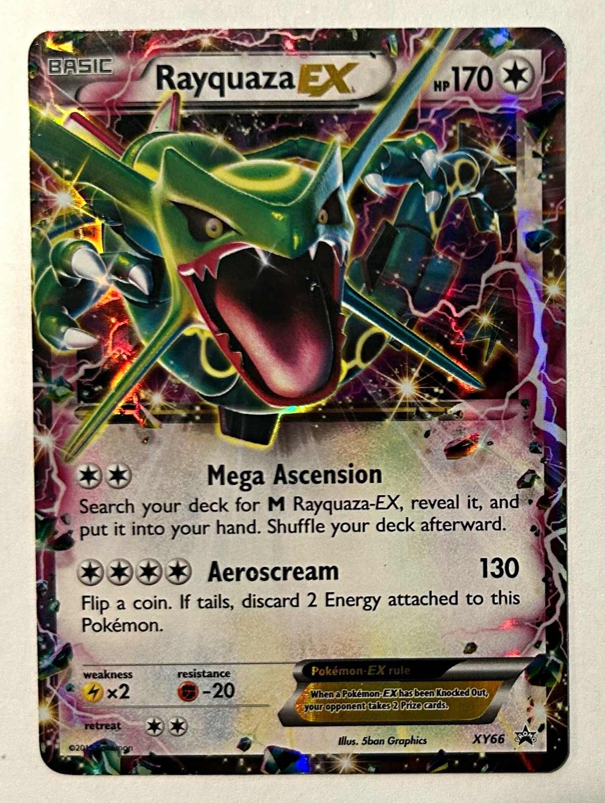 Pokemon Rayquaza EX - XY66 XY Promos Holo Promo Near Mint