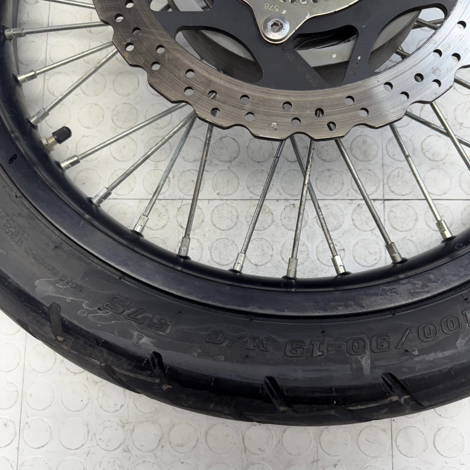 21-25 Kawasaki KLX300 OEM roda traseira aro cubo raios rotor pneu reto OEM - Imagem 2 de 4