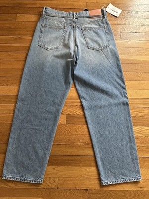 Acne Studios 1991 TOJ Light Blue Distressed Loose Fit Cotton Denim
