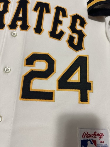 Rawlings Barry Bonds Pittsburgh Pirates home jersey Sz 44 Large - Picture 5 of 15