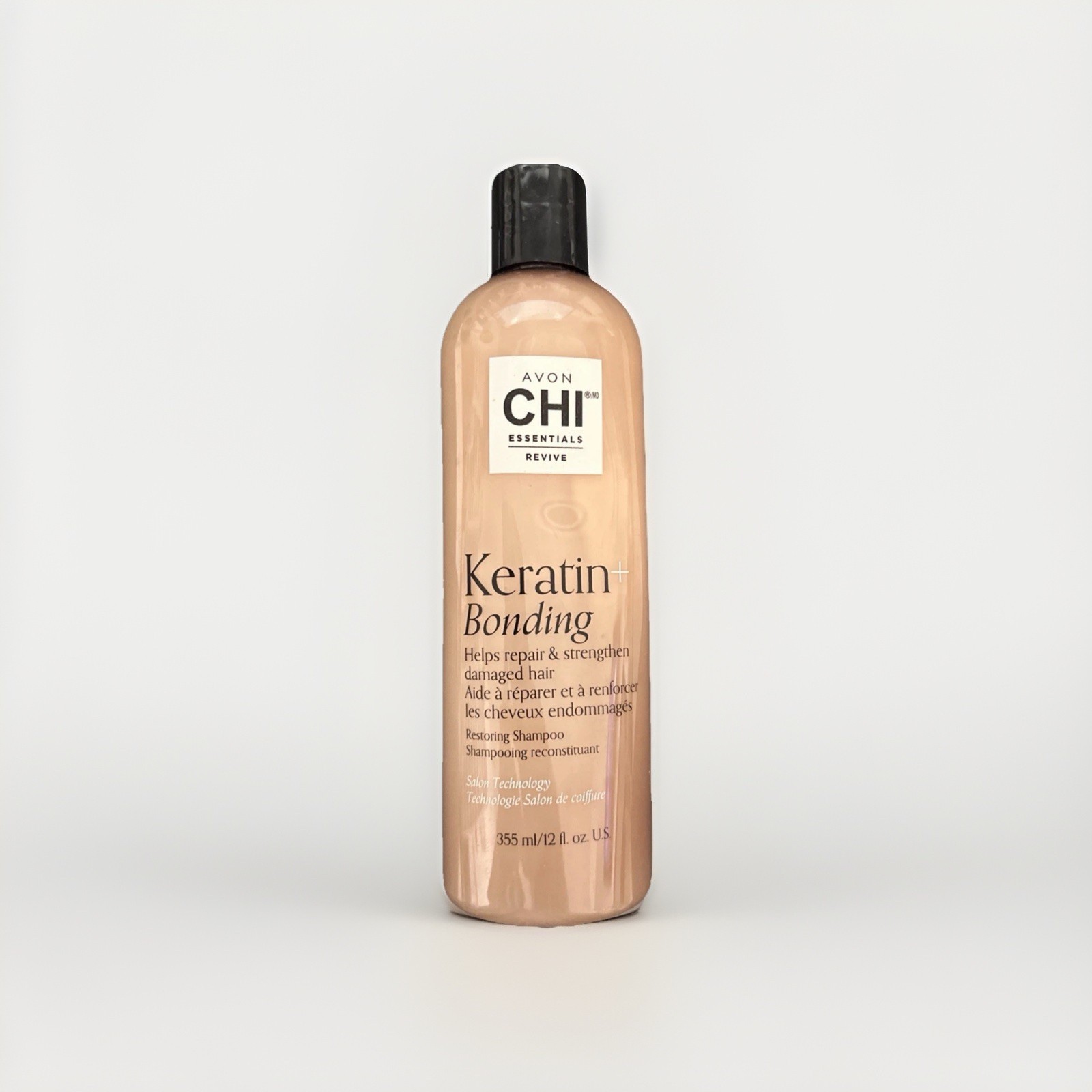 Avon CHI Essentials Keratin + Bonding Shampoo, 12 oz  NEW SE