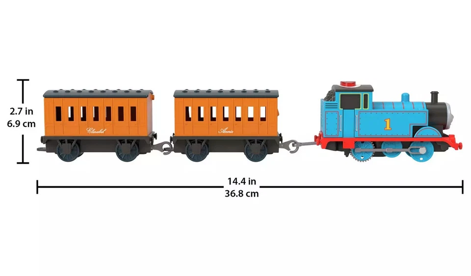NUEVO 2025 Thomas And Friends Talking Thomas Tren Motorizado Con Annie & Clarabel Foto 3 de 4