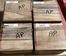 STUNNING SET OF FOUR EXOTIC ROSEWOOD BLANKS TURNING LUMBER BOWL 6" x 6" x 3" AP