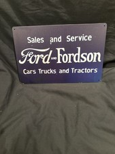 Ford & Fordson  Steel Sign 12 x 8 inches pre drilled for mounting