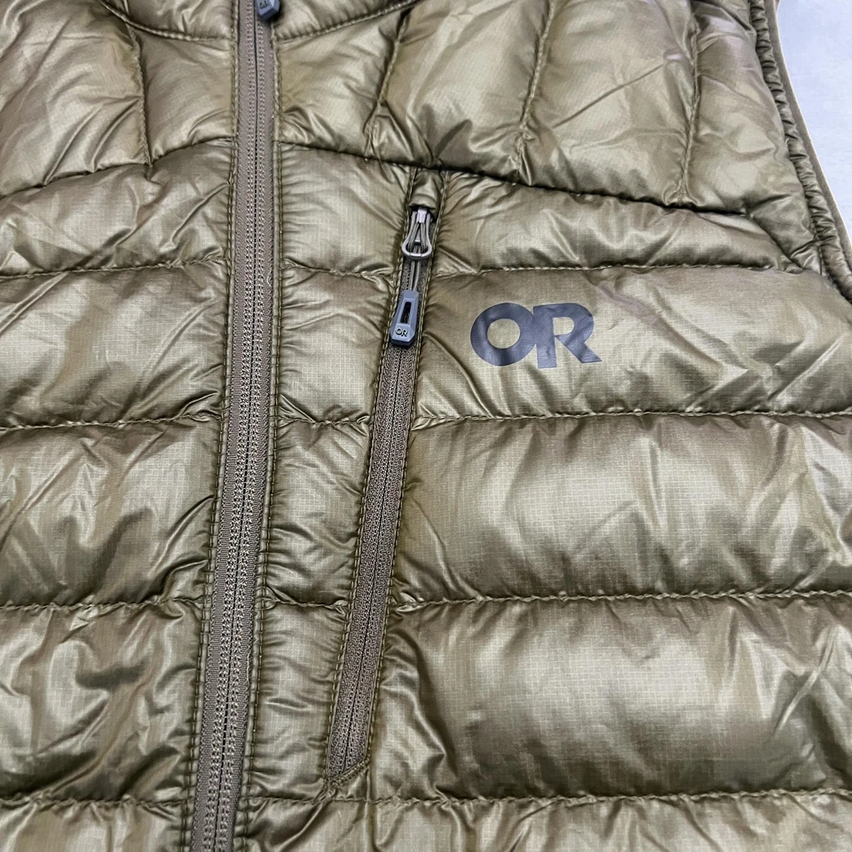 Outdoor Research Helium Down Vest Mens Medium Green Diamond Fuse Nylon Outdoor - Image 4 of 4