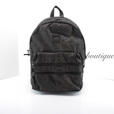 Vans Schoolin It Backpack School Laptop Bag VN0A46ZPO79 Black Grey $50 NWT