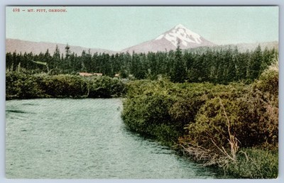 Oregon Mount Pitt (McLoughlin) Cascade Mountains Stratovolcano Postcard