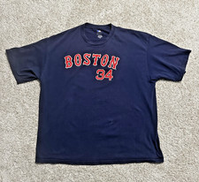 Boston Red Sox David Ortiz 34 MLB Genuine Merchandise T-Shirt Men s 2XL Navy