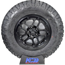 17 Jeep Wrangler Gladiator Black Wheels Rims Tires 2007-2025 33 Set Of 5