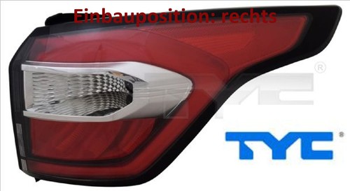 TYC 11-14711-36-9 Heckleuchte rechts Rücklicht Hecklicht Rückleuchte für Ford