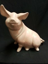 Ceramic Pig 9 3/4" tall, light pink