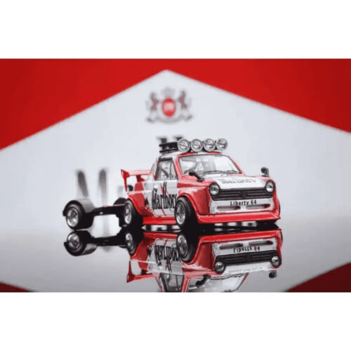 LIBERTY64 1:64 Honda Pickup w Trailer Malboro - Picture 3 of 5