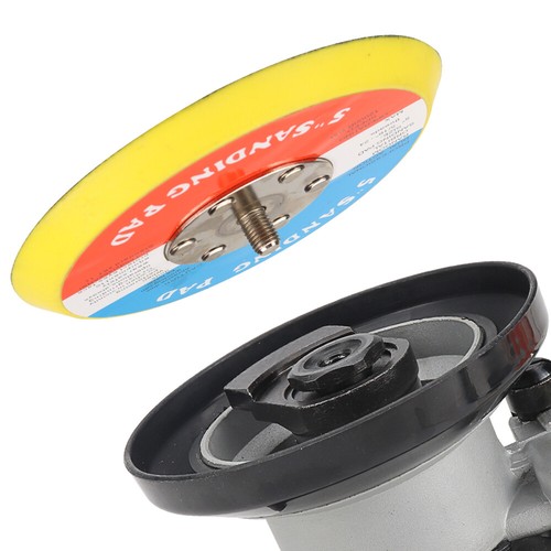 125mm Air Orbital Palm Sander Pneumatic Polishing Machine With Sponge For Metal - Picture 3 of 11