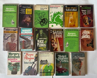 MARGERY ALLINGHAM Lot of 18 UK/US Mass Market Paperback Mystery Novel Collection