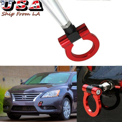 JDM Red Track Racing CNC Aluminum Tow Hook Ring For Nissan Sentra GTR 370Z Juke eBay