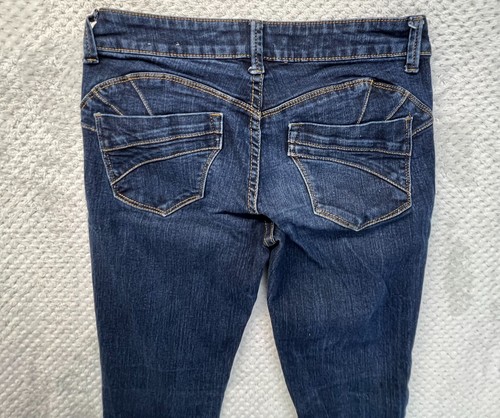 Blue Asphalt Skinny Jeans Size 7 Junior EUC Dark Wash Slim leg - Picture 3 of 14