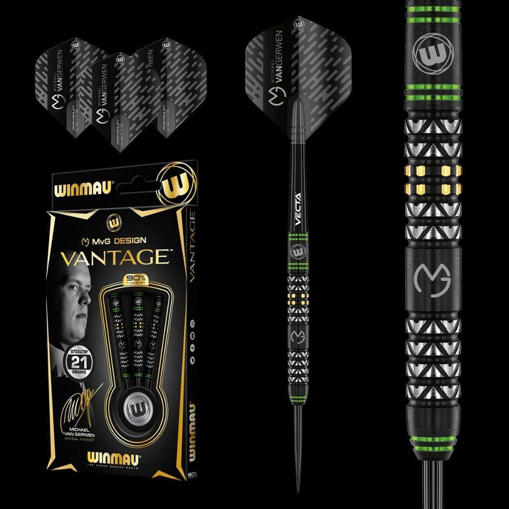ダーツ winmau MvG Vantage 20g 2BA WINMAU MVG VANTAGE 90% TUNGSTEN 20 GRAM SOFT TIP DARTS