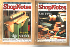 1998 VOL.7 SHOPNOTES MAGAZINE LOT 6 -WALL STORAGE-DRAFTING TABLE-STACK SAWHORSES