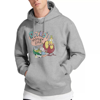 Rocko'S Modern Life Rocko'S Modern Life Logo Group Hoodie, Athletic Heather