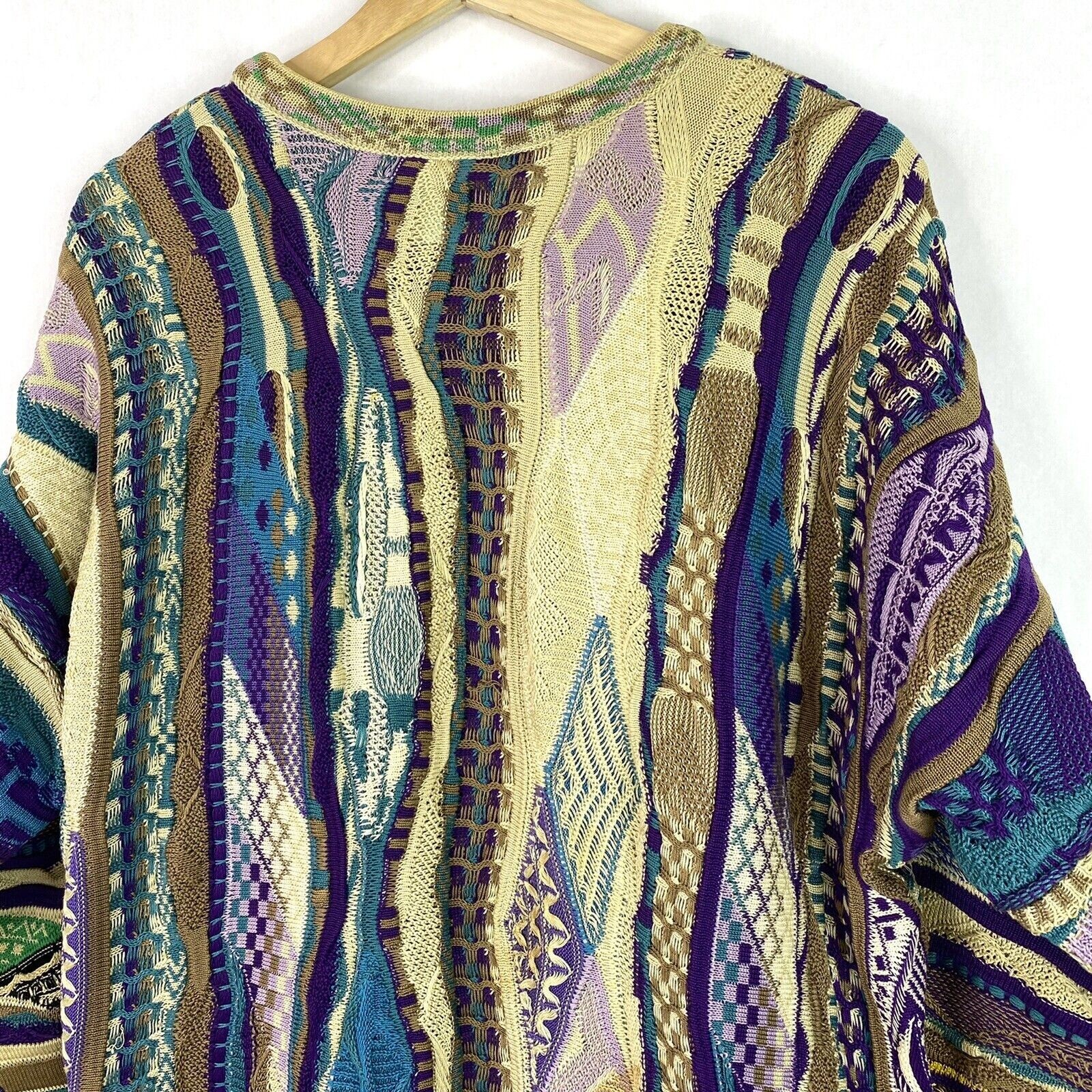 COOGI 3D Chunky Knit Cotton Biggie Smalls Sweater Size Small Australia