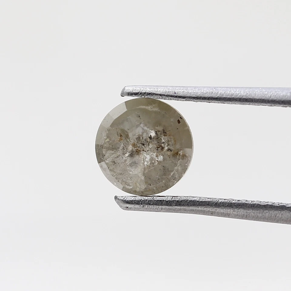 GRAY NATURAL DIAMOND ROUND DIAMOND FANCY DIAMOND UNTREATED DIAMOND 0.95TCW 5.7MM - Image 4 of 4
