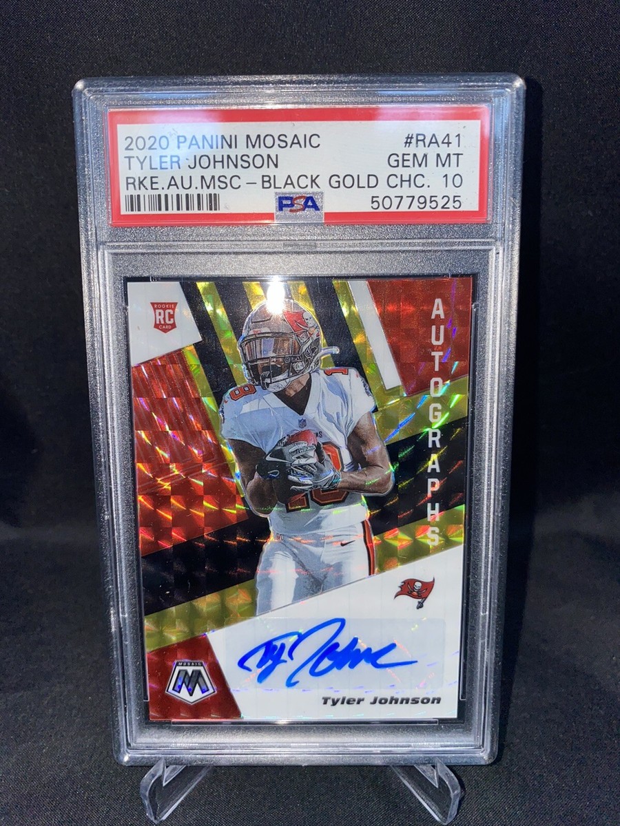 Mosaic Buccaneers Tyler Johnson Gold 1/8 Autographed Rookie Card