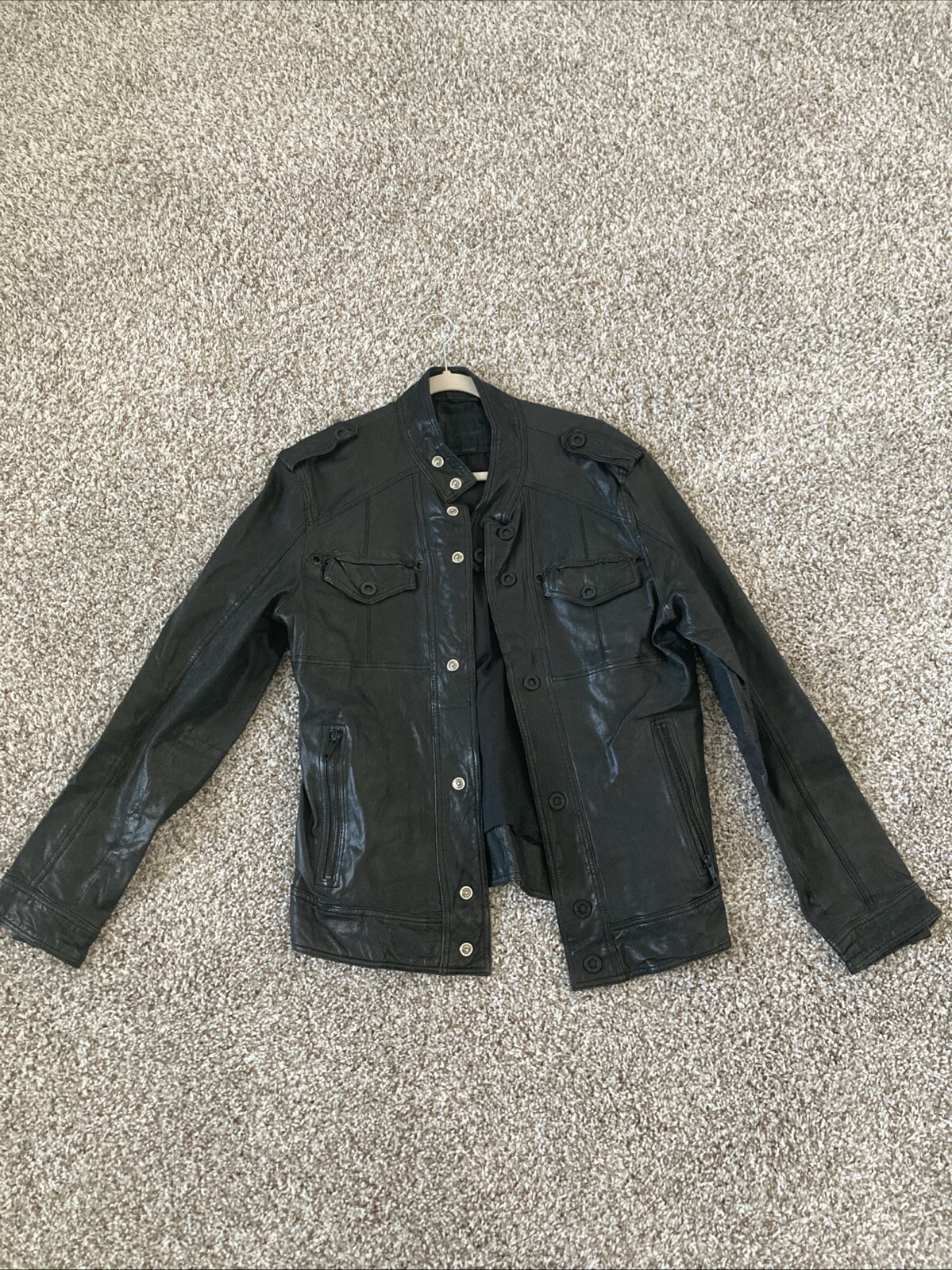Jack & Jones Leather Jacket Men’s M