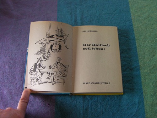 Jugendbuch Der Haifisch soll leben! von 1966 aus dem Franz Schneider Verlag! TOP - Bild 2 von 6