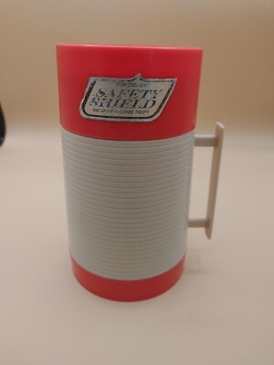 Vintage Aladdin Hy-Lo Thermos Bottle Hidden Compartment For Coffee Red Tan  Work | eBay