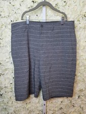 Goodfellow  Co. Mens Hybrid Swim Shorts Gray White Striped SZ 32
