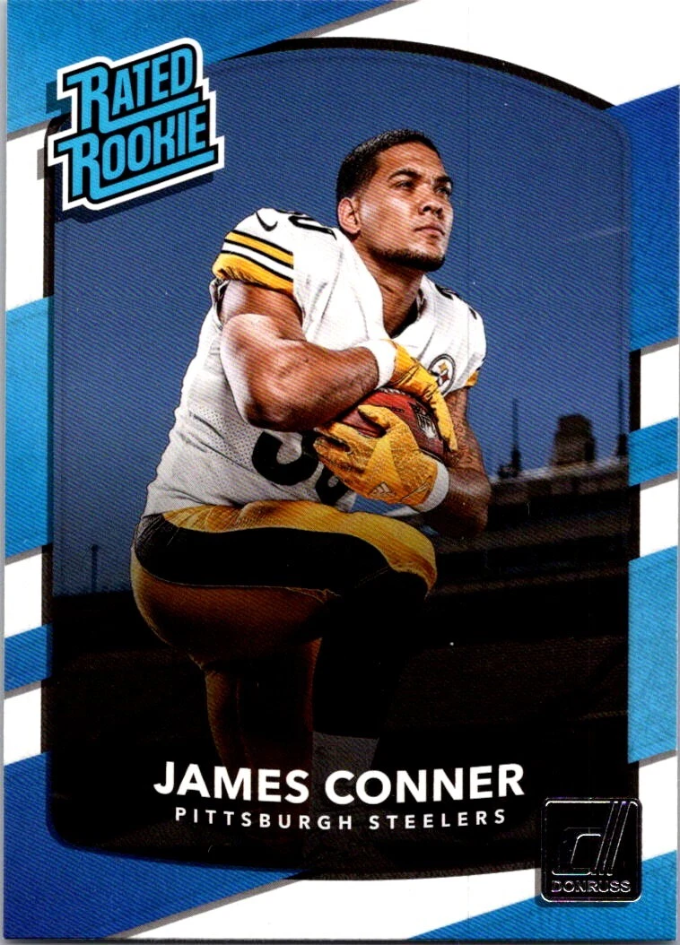 2017 Donruss Press Proof Blue James Conner Rookie Pittsburgh Steelers #322