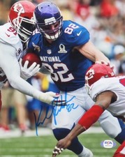 Kyle Rudolph Signed Vikings Pro Bowl 8x10 Photo PSA